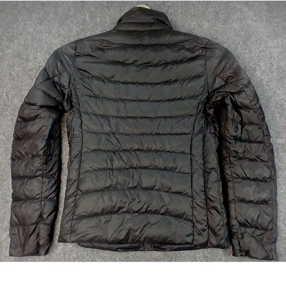 Uniqlo Ultra Light Down Jacket Womens S Black Quilted Puffer Full Zip Packable - Picture 4 of 7